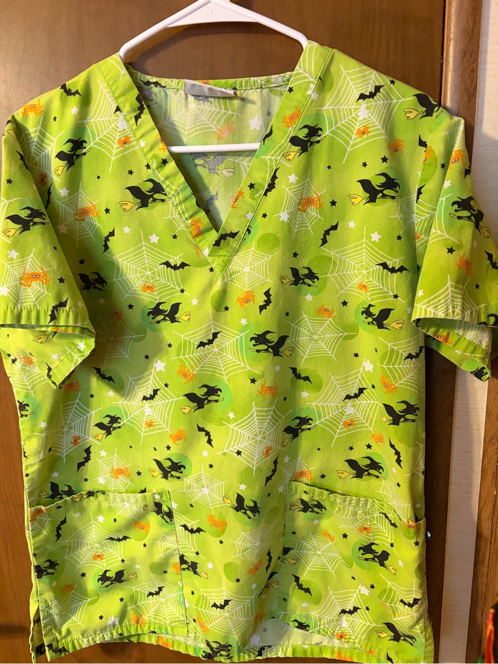 Halloween scrub top